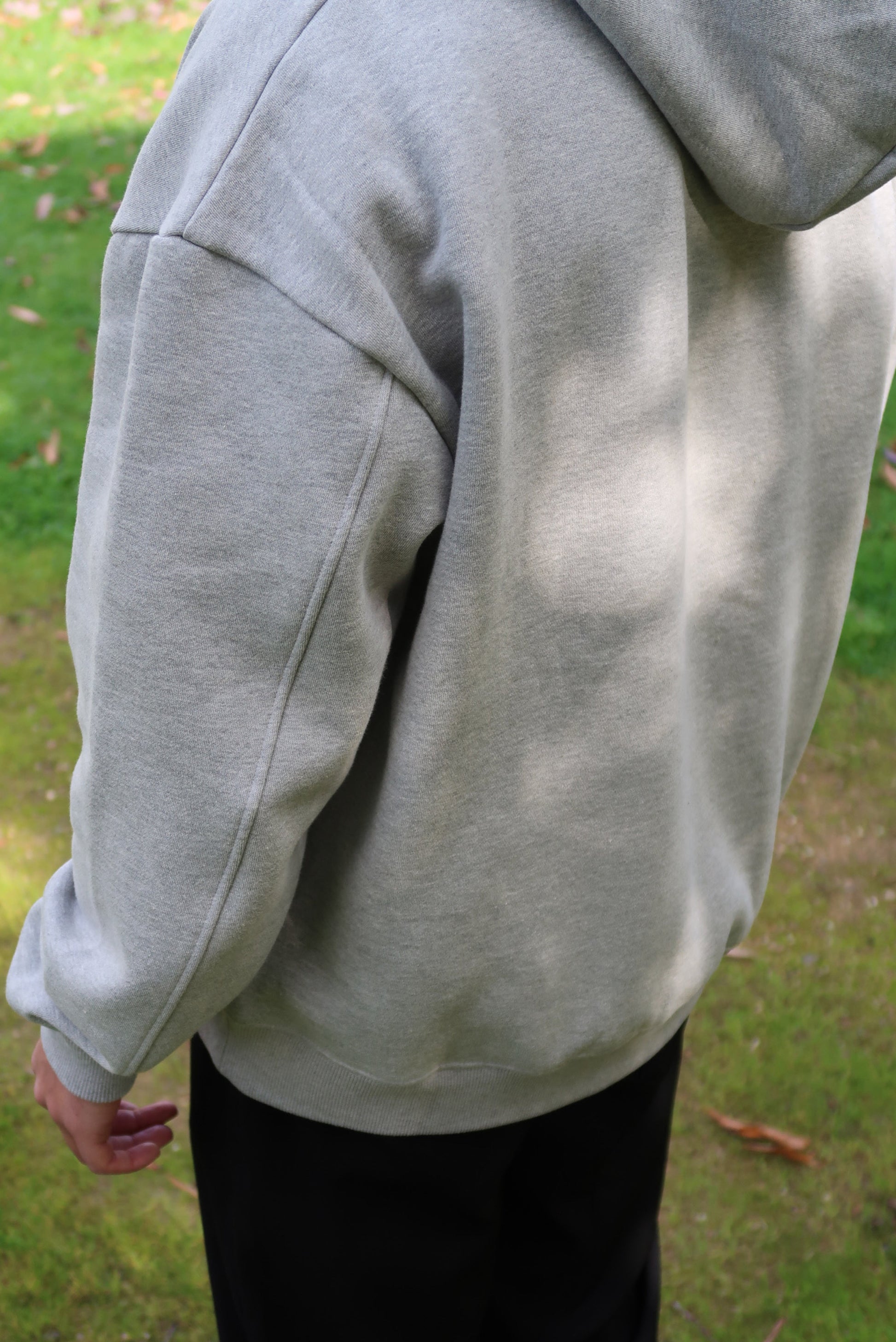 Brushed Hoodie - Grey-4